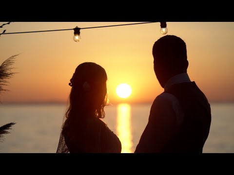 Primeiro beijo no dia do casamento | Filme de Casamento com por do sol | Butiá,Itapuã RS