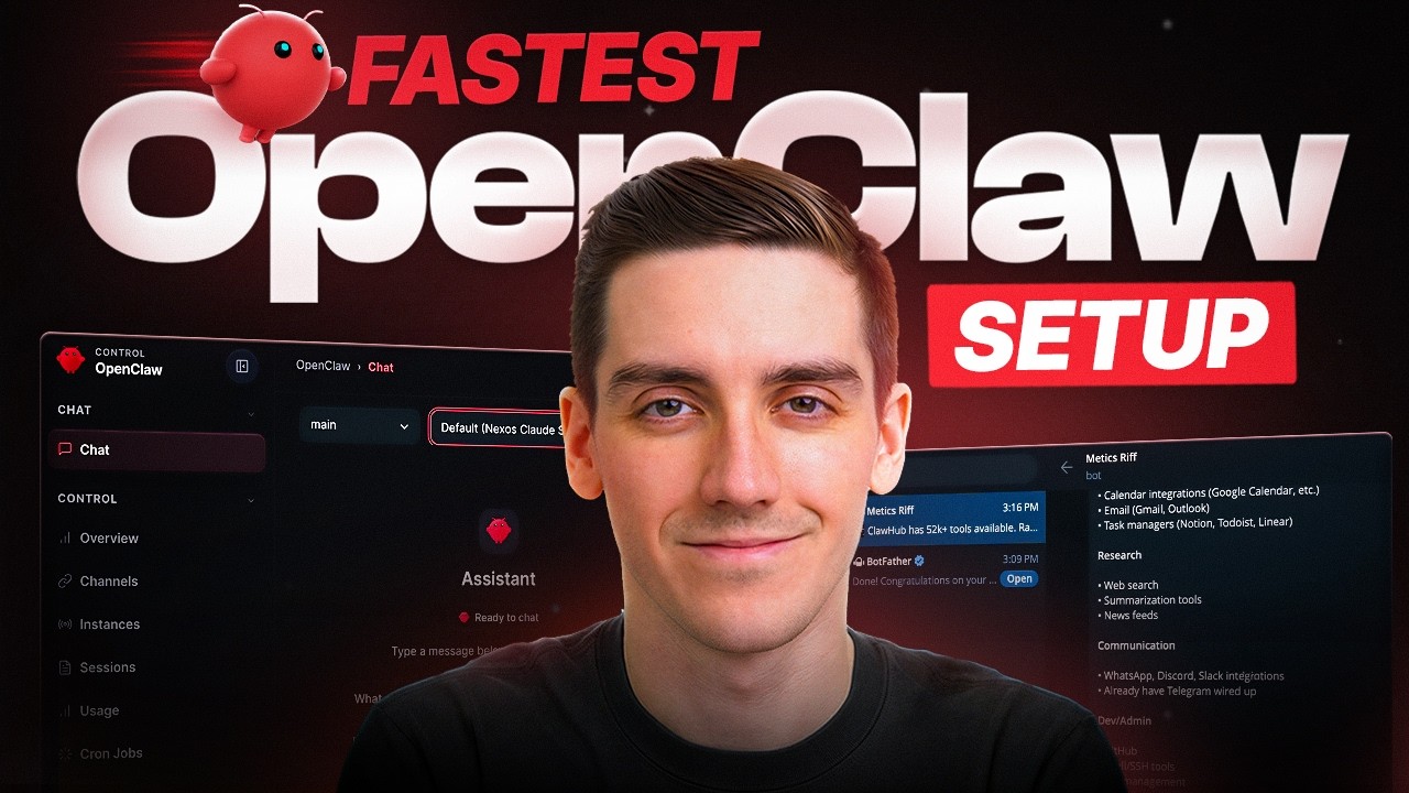 Openclaw Setting The Fastest Way to Set Up OpenClaw (Step by Step) - YouTube