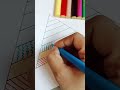 🎨 Easy Triangle Zentangle Art Pattern | Satisfying Doodle Drawing #Shorts #artshorts #doodle