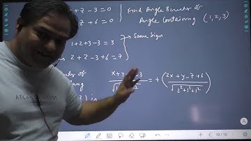IIT JEE MATHS - 3D CO-ORDINATE GEOMETRY - LECTURE 8 -  ANGLE BISECTOR, THREE PLANES, POINT LINE PLAN