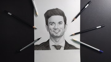 Drawing Sushant Singh Rajput | timelapse