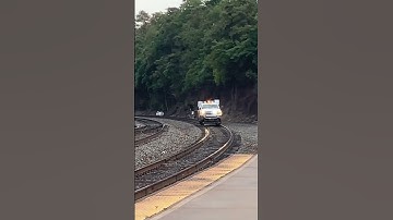 a Csx hirail truck checking the tracks