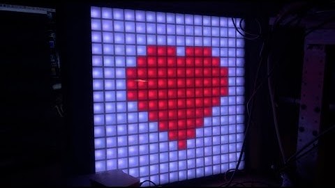 RibbaPi - 16x16 APA102 LED matrix build in a Ribba frame controlled by Raspberry Pi with Python
