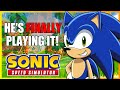 SONIC IS FINALLY PLAYING IT!!! Sonic Plays Roblox Sonic Speed Simulator