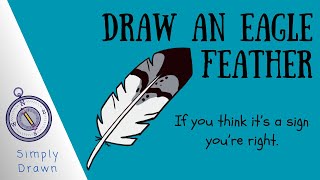 Draw an Eagle Feather, #easydrawing #howtodraw #draw