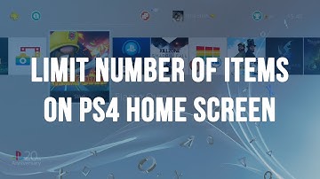PS4 - Limiting the Number of Items on Home Screen