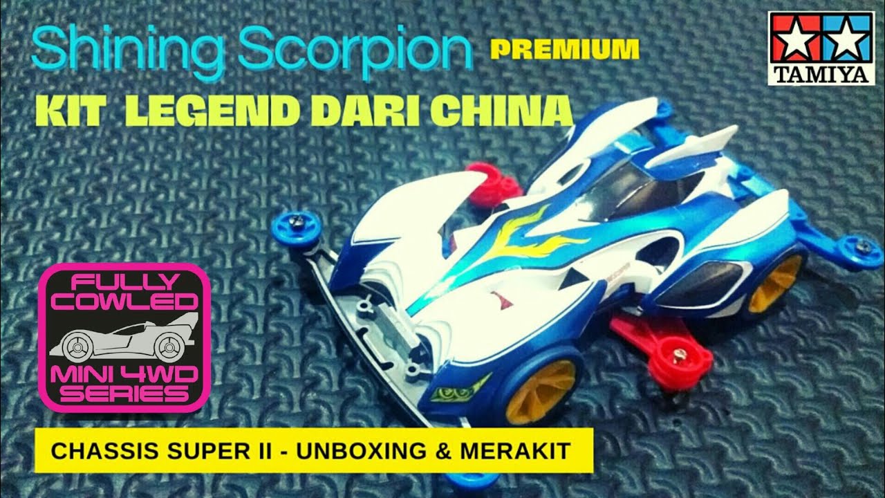 Unboxing - Review & Merakit - SHINING SCORPION Premium TAMIYA Mini
