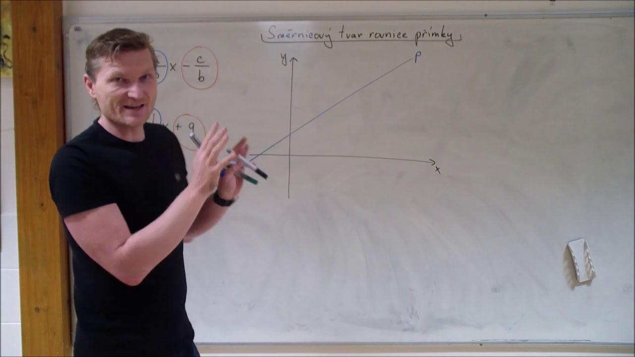 Směrnicový tvar rovnice přímky