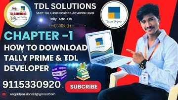 How to Download Tally Prime & TDL Developer Step by Step !! Chapter 1