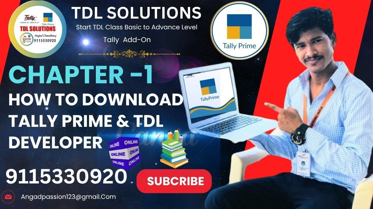 How to Download Tally Prime & TDL Developer Step by Step !! Chapter 1