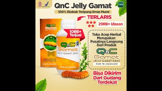QnC Jelly Gamat Emas Asli 100% Original Dari Ekstrak Teripang Emas Pilihan   300ml