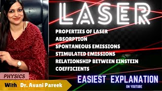 Engineering physics l LASER l AKTU,LPU,RTU,SPPU,BSc,MSC l EINSTEIN COFFICIENTS l Laser phenomenal
