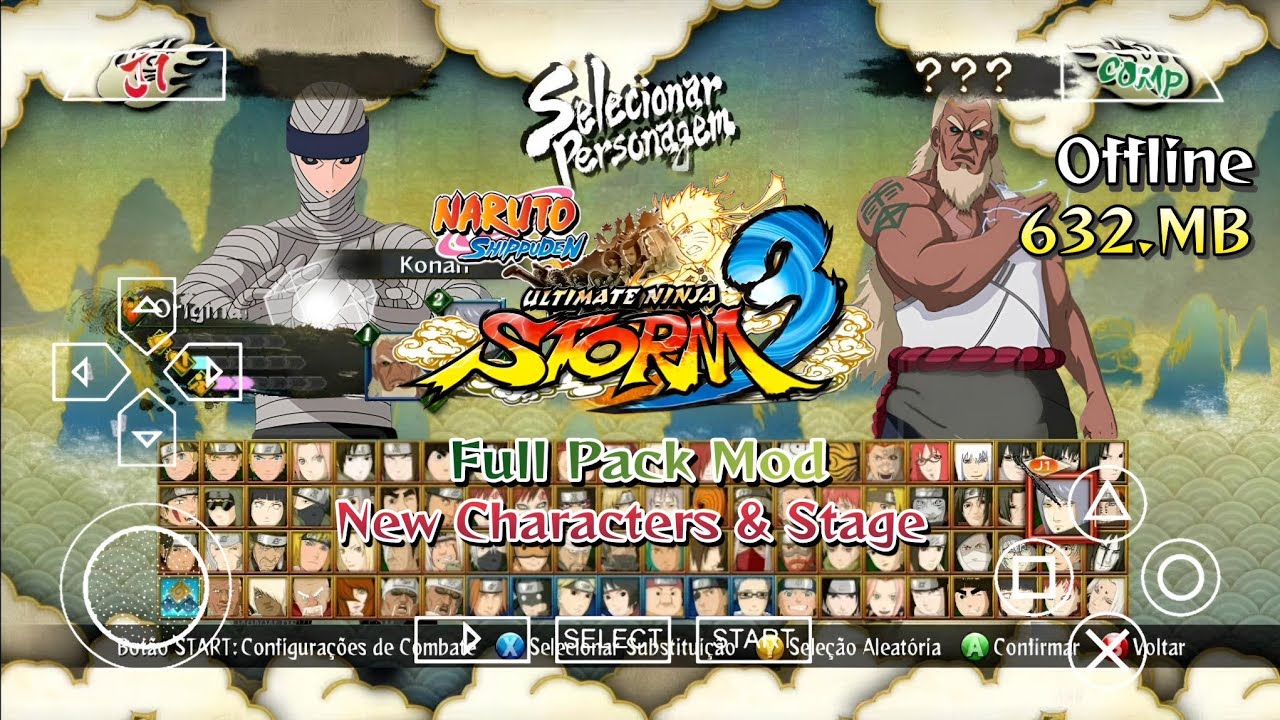 NARUTO SHIPPUDEN Ultimate Ninja STORM 3 PPSSPP Android Offline Mod