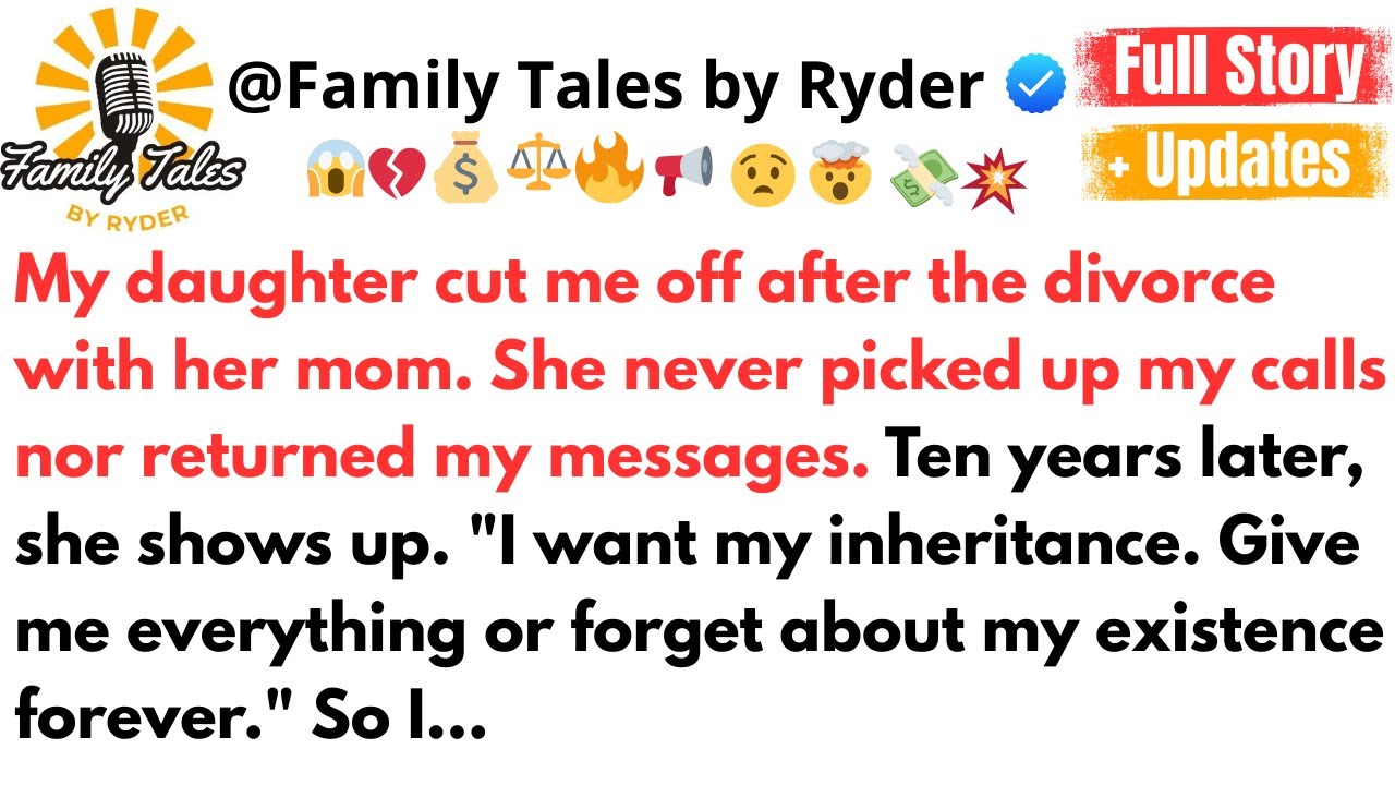 My daughter cut me off after the divorce with her mom. She never picked up my calls nor…