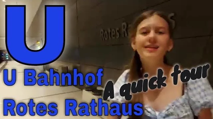 Quick Tour of Rotes Rathaus U bahn station.  U5 Berlin.