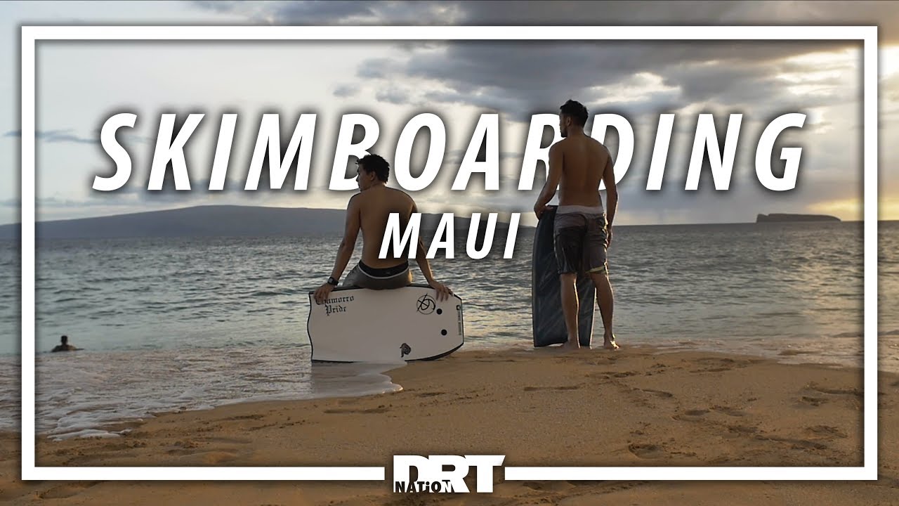 Skimboarding Big Beach in Hawaii In 4K! YouTube