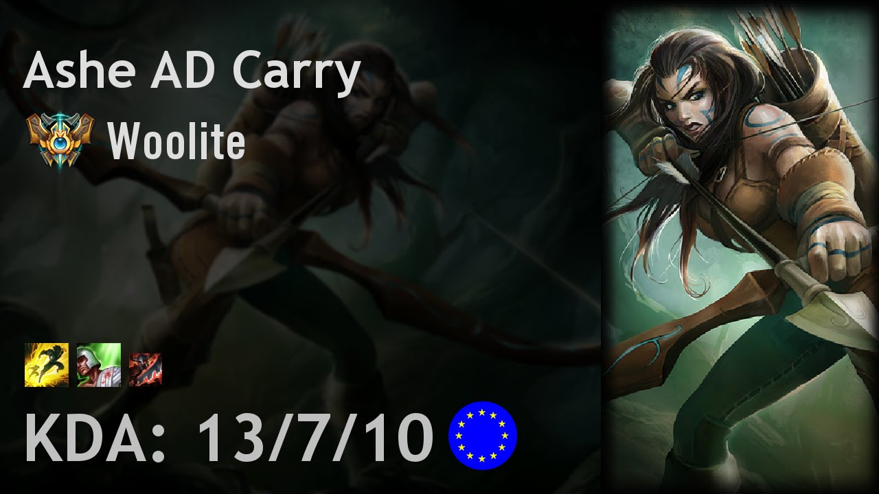 Ashe AD Carry vs Lucian - Woolite - EUW Challenger Patch 6.18