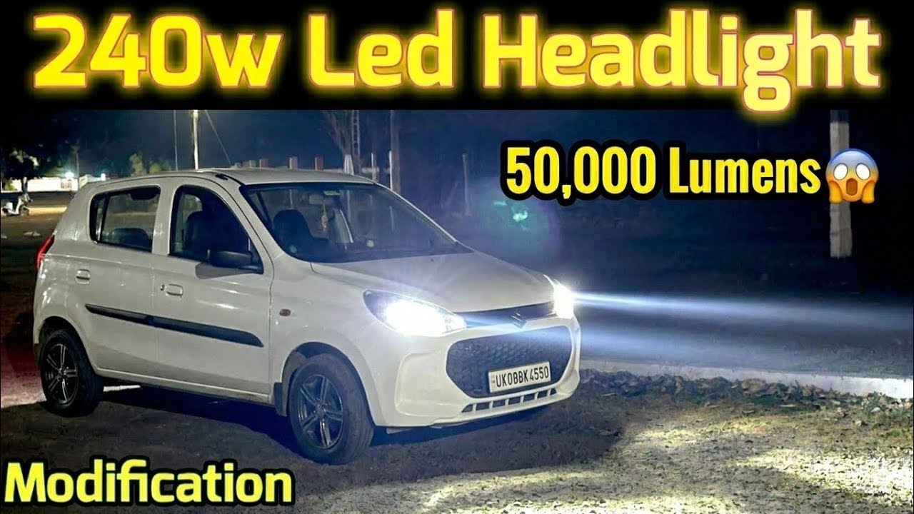 Best LED for car | How to install LED light in car | |  Night Test 😱Massive Visibility Upgrade