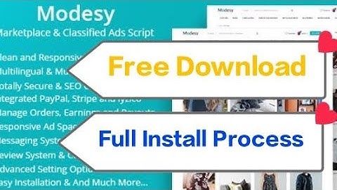 Modesy – Marketplace & Classified Ads PHP Script Nulled & Install | Free Source Code