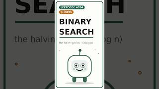 Binary Search in 35 Seconds (LeetCode 704) #shorts