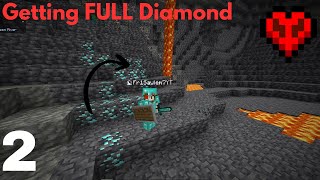 Getting Full Diamond Armor In Minecraft Hardcore Kinda
