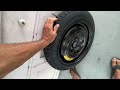 How to put on a Spare tire on a Subaru Impreza