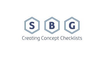 Part 3: Creating Concept Checklists (Standards-Based Grading Workshop)