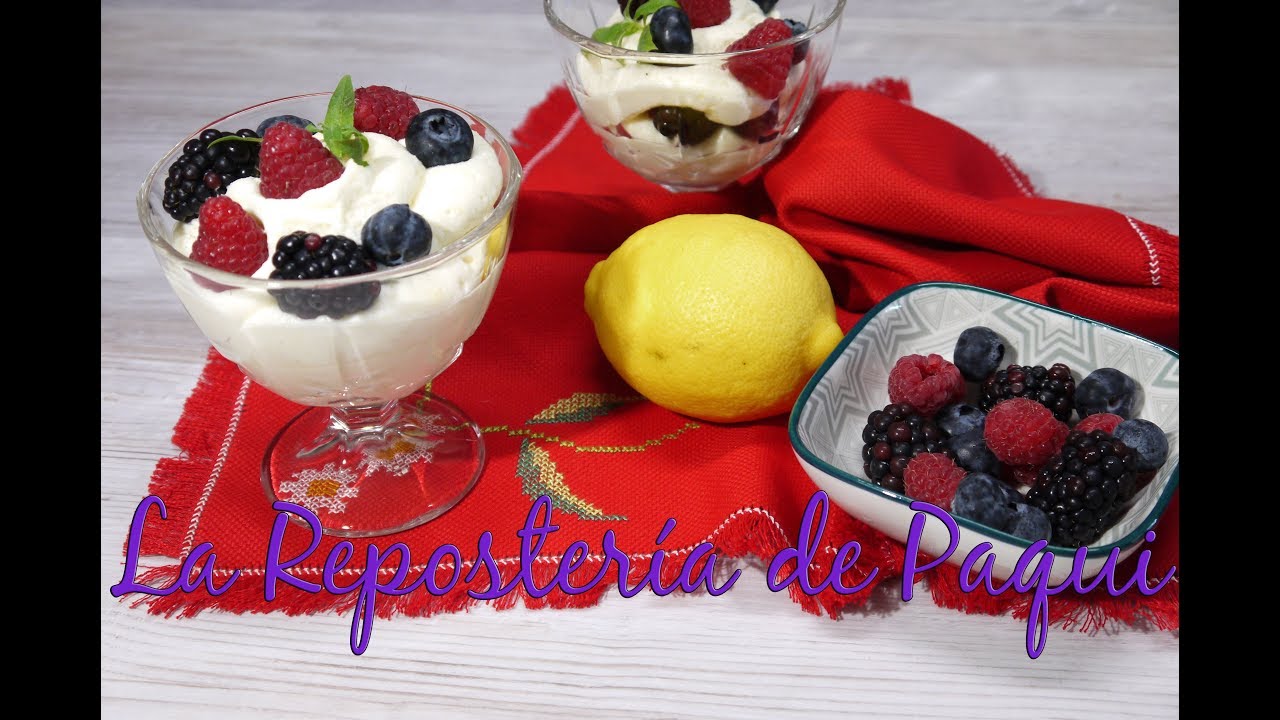 COPA de LIMÓN y FRUTOS ROJOS ( GLASS of LEMON and RED FRUITS ) -La Repostería de Paqui-