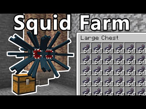 Squid Farm / Inc Sac | 5500+/hr | Minecraft 1.20+