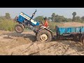 #motorfilled  Swaraj 735 tractor very risky stunts com out the sand