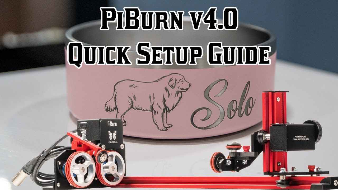 PiBurn Grip - Chuck style laser rotary attachment from LensDigital