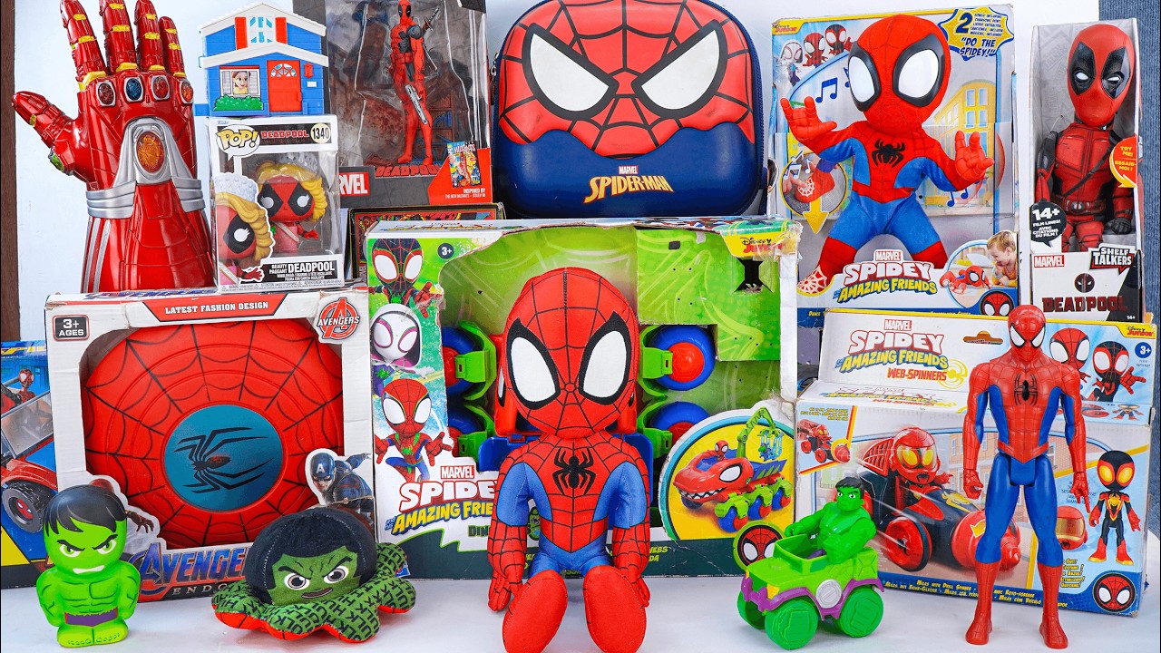 Marvel Spiderman Toys Unboxing Review | VenomVersus Dino-Webs Crawler Car vs Dance 'N Crawl Spidey