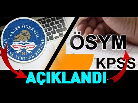 KPSS  ve KYK yurt başvuru sonuçları açıklandı