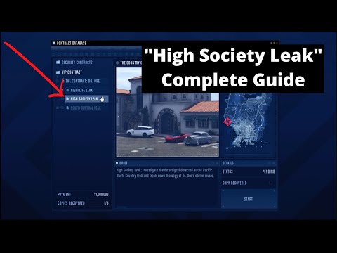 GTA Online: "High Society Leak" VIP Contract Guide (SOLO) - Everything you Need to Know