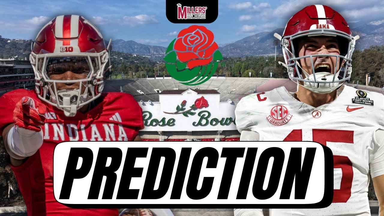 Alabama Indiana Rose Bowl Prediction - YouTube