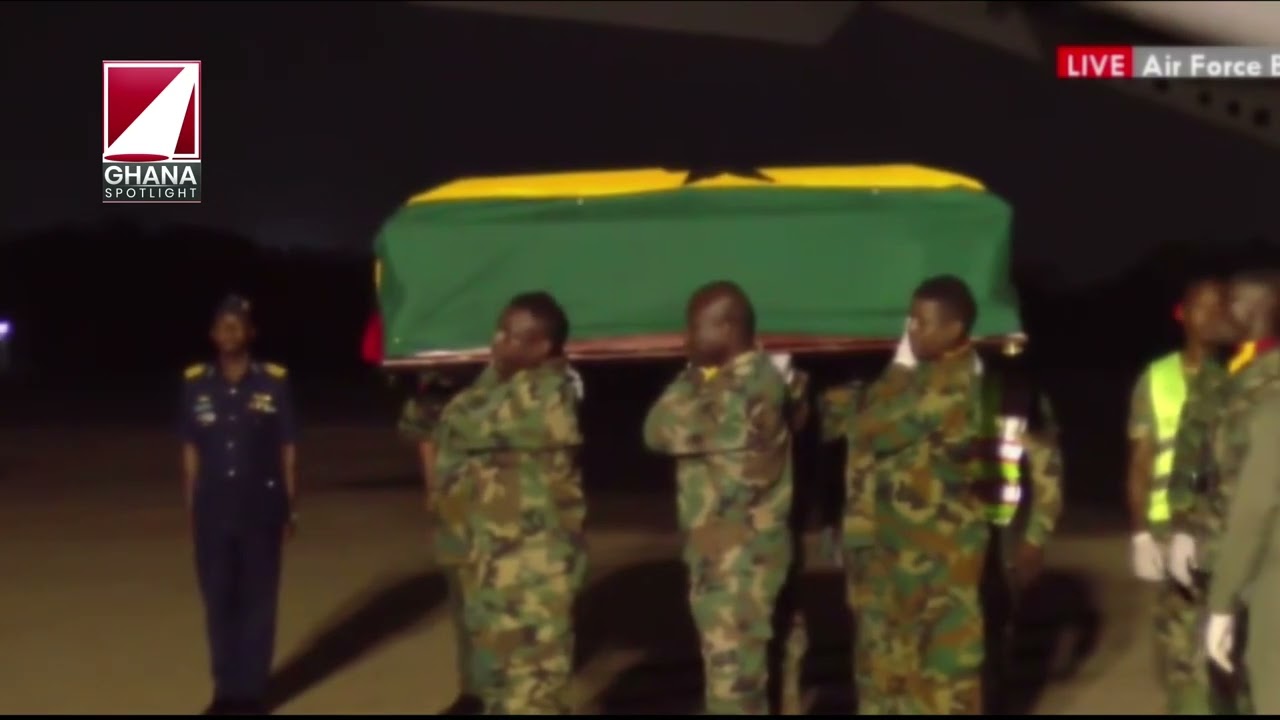 Helicopter Crash: Chief of Staff receives remains of Omane Boamah, Murtala, 6 others