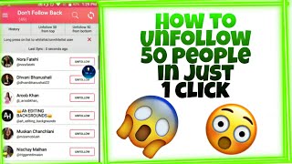 How to  unfollow 50 people in just 1 click  | Bangla | Instagram | Technical Universe |
