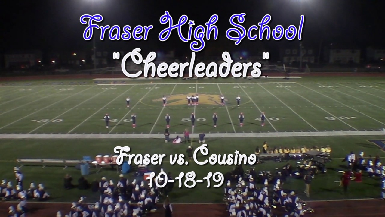 Fraser High School Cheerleaders Fraser vs Cousino YouTube