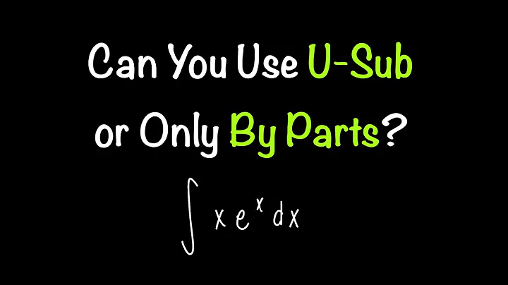 Can You Use U-Sub Instead of Integration by Parts Sometimes? | Calculus 2 | Math with Professor V