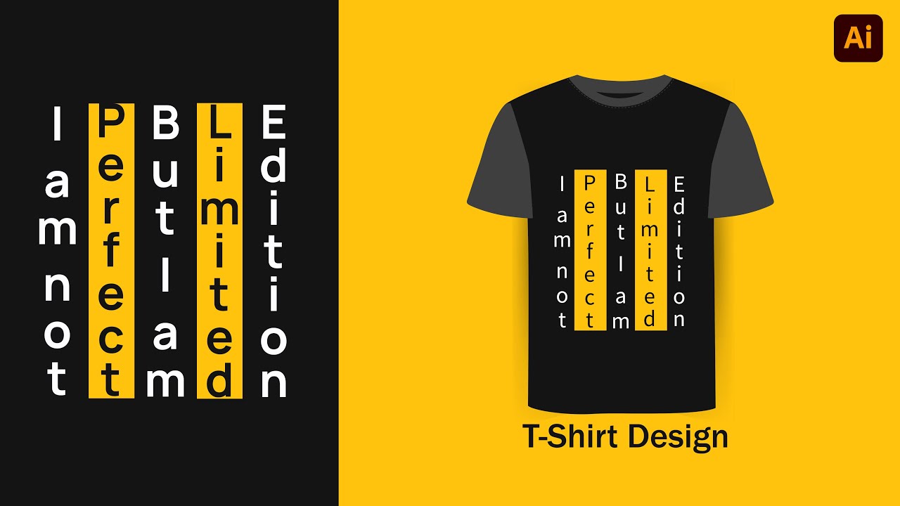 How to Make a T shirt design in Illustrator | T Shirt Design Tutorial ...