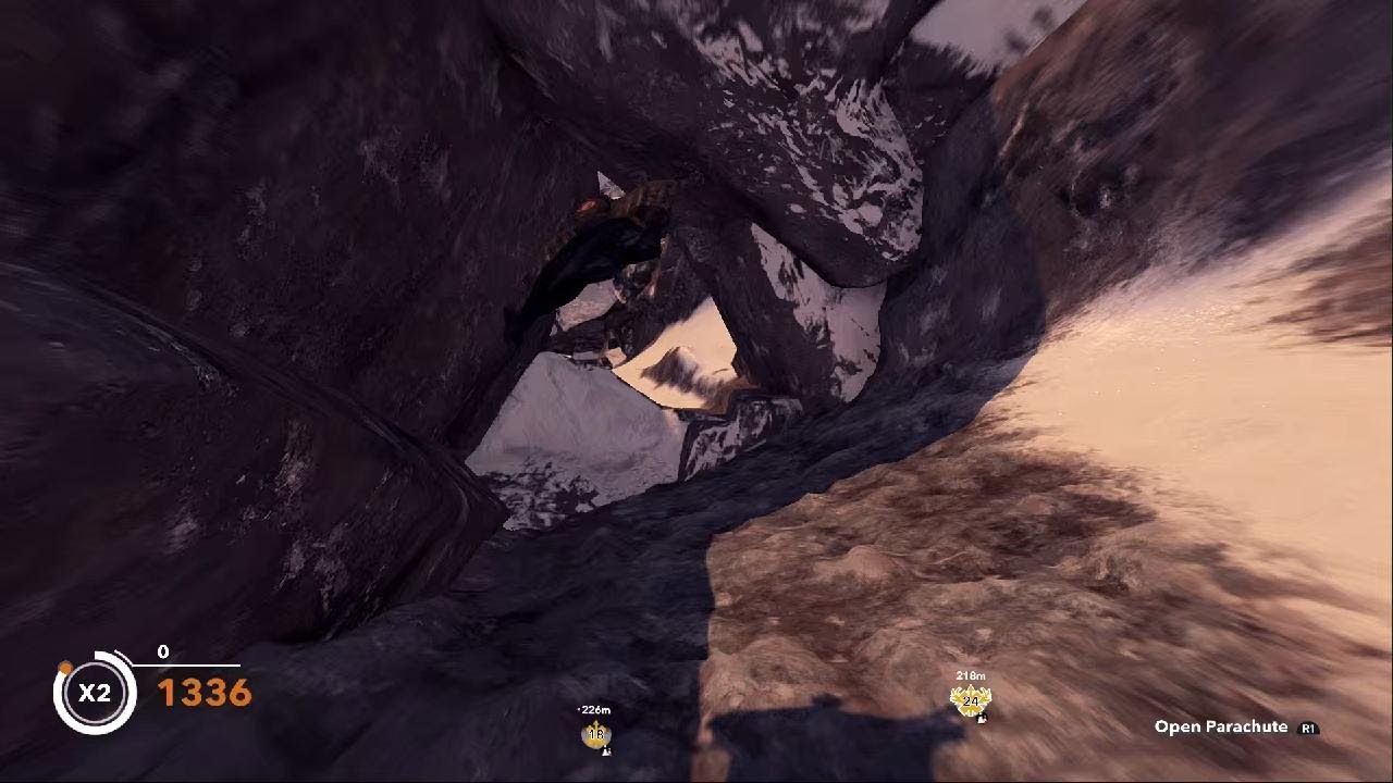 STEEP Narrow Path alternate jump Wingsuit