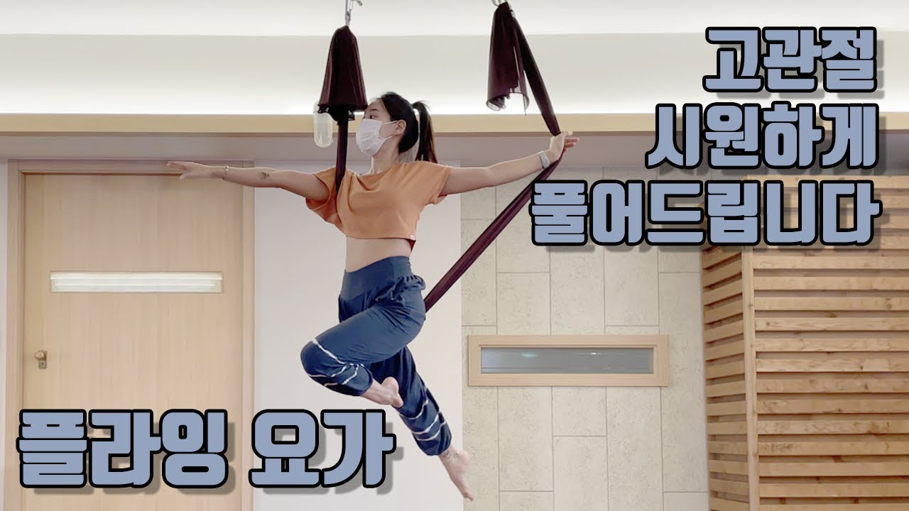 [플라잉요가] 낮은 천고 ok! 초보자도 가능한 플라잉요가 기초 시퀀스입니다☺️