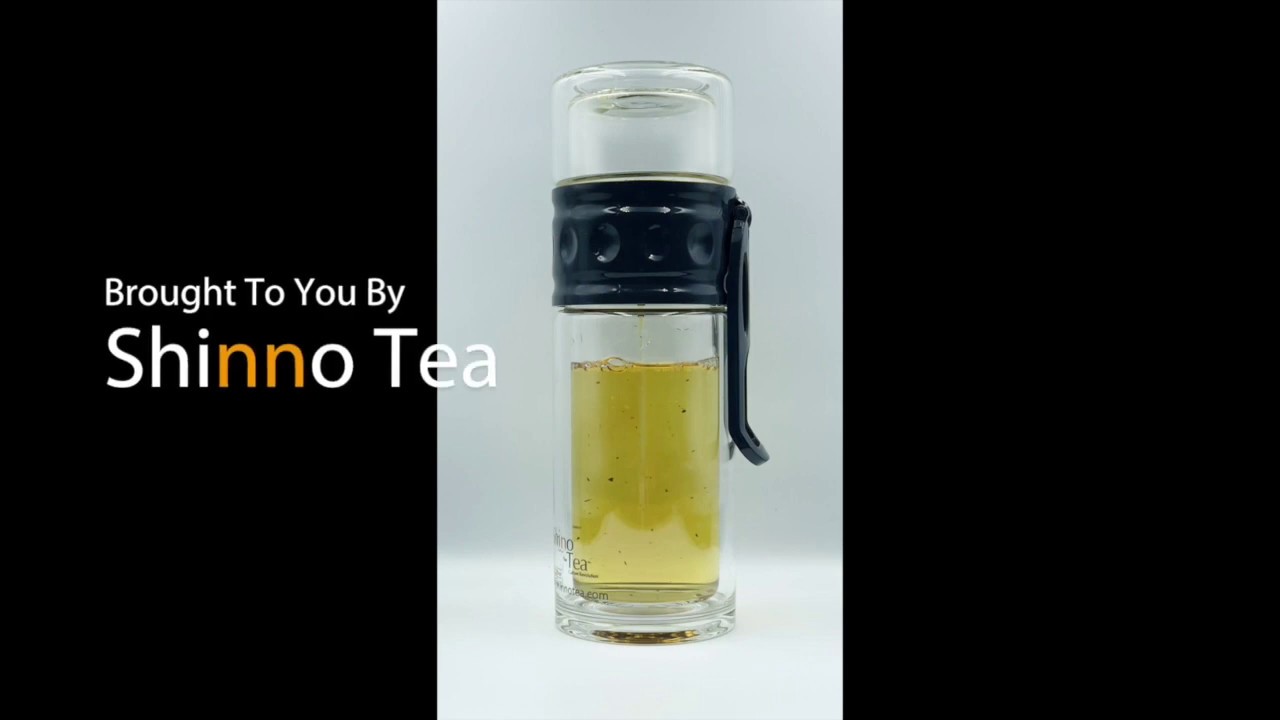 Shinno Tea, Dual Layer Glass Tea Bottle