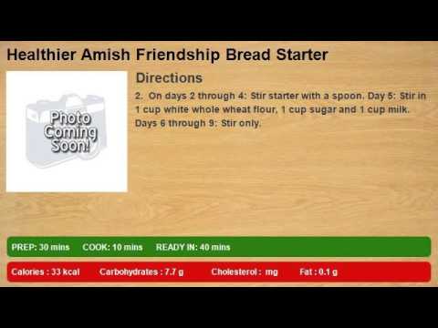 Healthier Amish Friendship Bread Starter