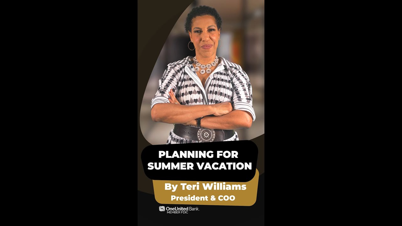 Welcome to Teri Talk: Our President & COO is giving tips when planning your summer vacation! 🙌🏾