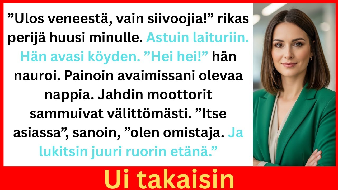 Hän kutsui minua siivoojaksi – Lukitsin hänen jahtinsa ja uransa etänä | 