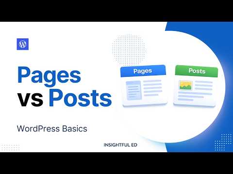 WordPress Pages vs Posts Explained (Beginner Guide)
