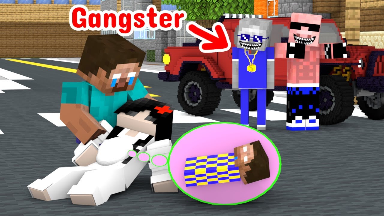Herobrine Vs Gangster -  Minecraft Animation