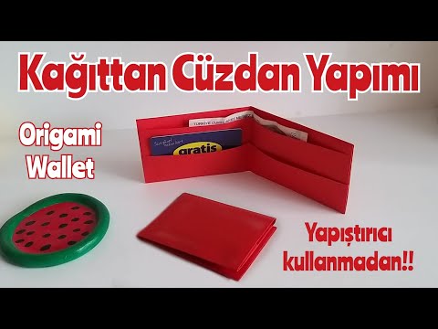 Babalar Günü Hediyesi - Kağıttan Cüzdan Yapımı - Father's Day Gift Idea