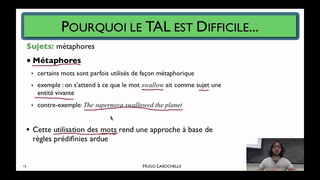Traitement automatique des langues [1.3] Introduction - défis en TAL ...